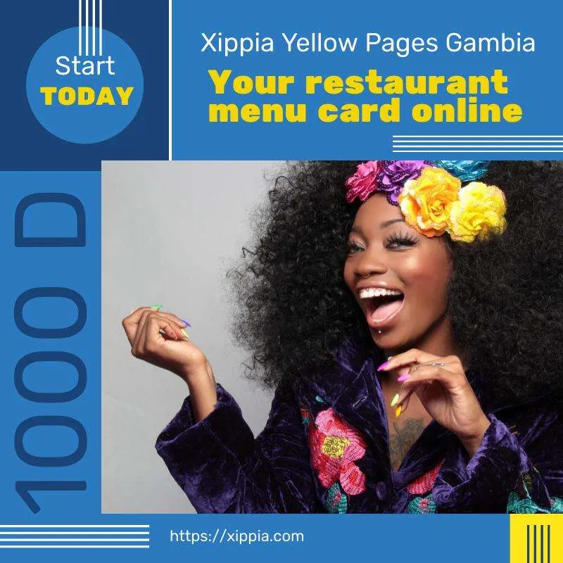 Xippia News September 2022 - Gambia Restaurant Menu Card